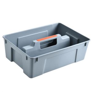 2 Dividers Tool Storage Box Portable Plastic Hardware Toolbox with Handle Multifunction for Home Kitchen Living Room