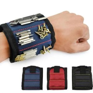 New Powerful Magnetic Wristband Tools Bag For Drill Bit Screw Nail Nut Bolt Organizer Storage Prevent The loss of Small Parts
