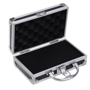 all in one place כלי עבודה Small Size Aluminum Alloy Toolbox Storage Box Packaging Case Portable Handle Hardware Tool Box Organizer Suitcase 180x112x57mm