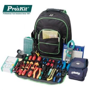 Pro'sKit 9ST-307 Multipurpose Electrician Tool Backpack Universal Travel Bag Double Shoulders Tool Bag Big Storage