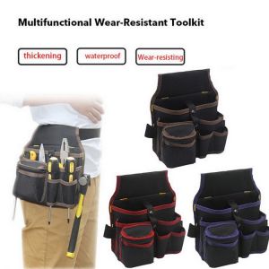 Large Capacity Waist Tool Bag Waist Pockets Electrician Tool Bag Oganizer Carrying Pouch Tools Bag Belt Waist Pocket Case