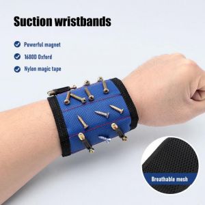 Portable Strong Magnetic Wristband Portable Tool Bag For Screw Nail Nut Bolt Drill Bit Repair Kit Organizer Storage Tools