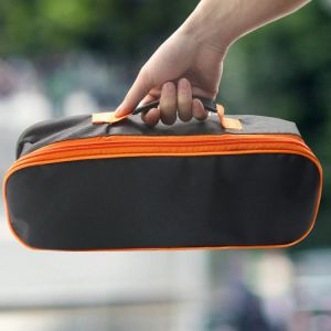 Organizer Practical Portable Pouch Vacuum Cleaner Tool Bag With Handle Durable Carring Zipper Closure Black Storage Case Car