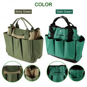 Garden Tool Bag Oxford Fabric Garden Bucket Bag For Gardening Tool Kit Tools Excluded