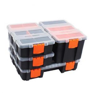 4Pc/set Tool Case Components box Plastic Parts Combined Transparent Screw Containers Storage Case Hardware accessories tool box