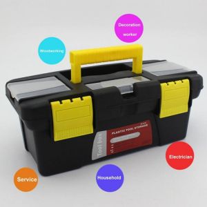 Portable Tool Box Plastic Hardware Toolbox Household Small Size Multifunction Maintenance Toolbox Car Storage Box Anti-Fall Box