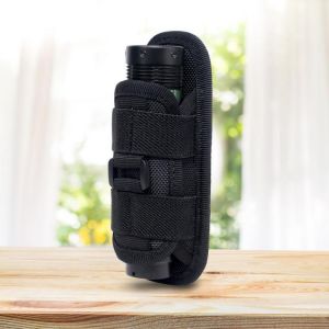 360 Degree Rotatable Flashlight Bag Pouch Holster Waist Bag for Belt Torch Cover Outdoor Hunting Lighting Survival Kits Tool Bag