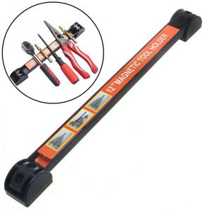 8" 12" Magnetic Tool Holder Bar Heavy Duty Rack Super Strong Metal Magnet Storage Organizer Set For Garage Workshops Mou