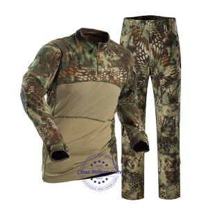 Mandrake Men's Slim Fit Combat Rapid Assault Shirt Tactical Airsoft Camo Long Sleeve Shirts + Pants