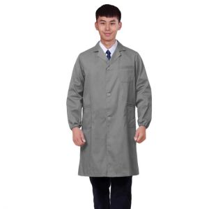 Lab Coat White Uniform Long Sleeve Workwear Unisex Cotton Pocket Lab Scrubs Uniforms Medical Chemistry Coats Mechanic Uniform