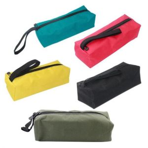 Large Waterproof Storage Hand Tool Bag Oxford Canvas Screws Nails Drill Bit Metal Parts Fishing Travel Pouch Bag Case