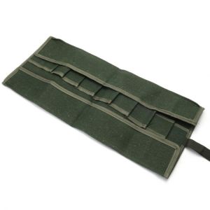 Green Japanese Bonsai Tools Storage Package Roll Bag Garden Repair Tool Pliers Scissors Canvas Tool Case Durable