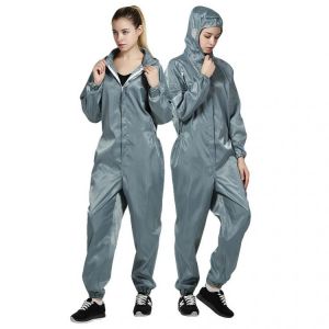 Men women Anti-static Clothing Hooded Dust-proof Coveralls Cleanroom Garments Factory Clean Food Paint Work Protective Clothing