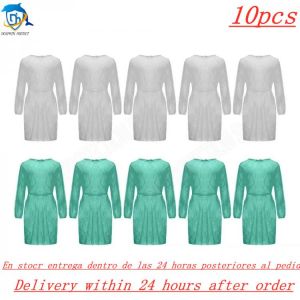 Disposable Protective Isolation Clothing Anti-spitting Waterproof Anti-oil Stain Nursing Gown Suit Safety Clothing Protectors