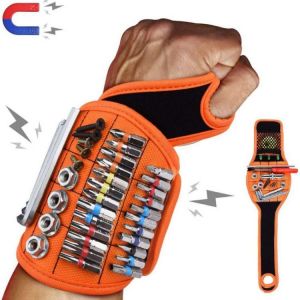 Magnetic Wristband Portable Tool Bag Magnet Electrician Wrist Tool Belt Screws Nails Drill Bits Bracelet For Repair Tool Belt