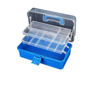 Multi-functional plastic Folded Tool Box with handle tray Medicine Cabinet Manicure Kit Workbin For Storage organizer Tool case