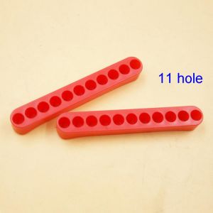 11 Hole Portable Security Neat Long Box Extension Block Screwdriver Bit Holder Storage Hex Handle Durable Red Case Organizer