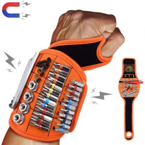 Magnetic Wristband Premium Oxford Portable Tool Bag With 16 Magnet Electrician Wrist Tool Hold Screws For Repair Tool