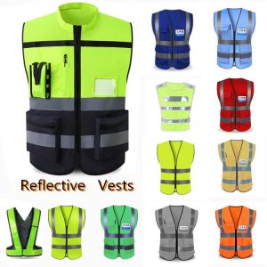 High Visibility Reflective Safety Clothes Vest Quick Dry Workwear Clothing Unisex Traffic Warning Waistcoat Protect Working