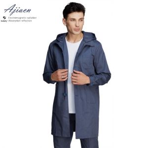 Genuine anti-Electromagnetic radiation Hooded coat Microwave laboratory railway power system practitioners EMF shielding coat