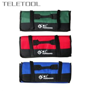 Multifunction Oxford Cloth Folding Wrench Bag Tool Roll Storage Pocket Tools Organizer Holder Tools Pouch Portable Case 4 Colors