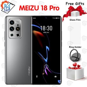 Original Meizu 18 Pro 5G Mobile Phone 8G+128G 6.7" HD Screen Snapdragon 888 Octa Core Android 11 40W Fast Charger NFC Smartph