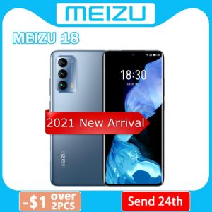 2021 Original Meizu 18 5G Smart Phone Snapdragon 888 Octa Core 6.2" Quad HD Screen 40W Fast Charger 8GB 128GB Cell Phone