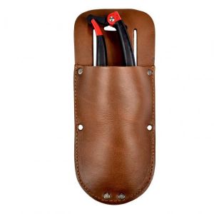 Gardening Pruning Shears Leather Sheath Protective Case Waist-mounted Scissors Protective Cover Non-slip Heat Insulation Tool