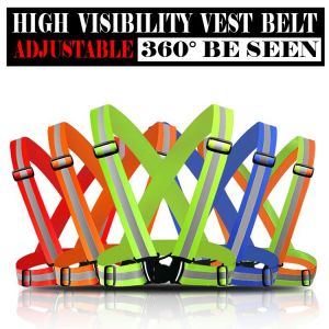 Reflective Safety Vest belt Strips for Construction Traffic Warehouse Security Reflective Strips  for outdoor working  running