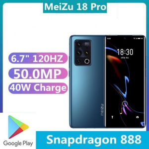 DHL Fast Delivery MeiZu 18 Pro 5G Android Phone 40W Charge 6.7" 120HZ Snapdragon 888 50.0MP Screen Fingerprint OTA Dual Sim