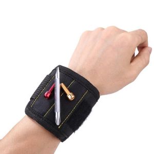 1PC Waterproof Magnetic Wristband Tool Bag Electrician Portable Toolkit Strong Magnets Hand Bracelet for Screws Nails Drill Bits