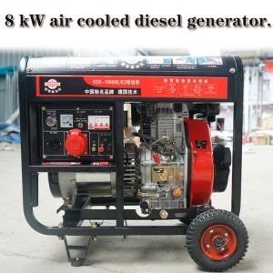 Diesel generator air cooled diesel generator single cylinder 8 kW diesel generator household open rack unit small generator