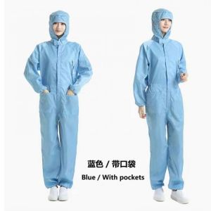 Unisex labor Garments Anti-Static Clothing Hooded One-piece Dust-Proof Clean overalls protective electrostatic clothing
