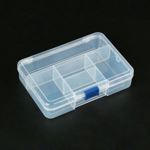 Electronic Plastic Container Box For Tools Case SMD SMT Screw Sewing PP Transparent Pink Blue Component Storage Box