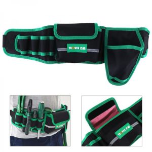 Multifunctional Waist Tool Bag Durable Waterproof Electrician Repair Tool Belt Pouch Bag 600D Oxford Fabric Storage Organizer