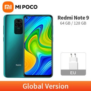 Global Version Xiaomi Redmi Note 9 3GB 64GB / 4GB 128GB MTK Helio G85 48MP Quad Camera 5020mAh 6.53" DotDisplay Mobile Phone