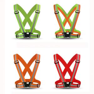 2021 High Visibility Reflective Safety Vest Breathable Traffic Night Work Security Running Cycling Safety Reflective Vest