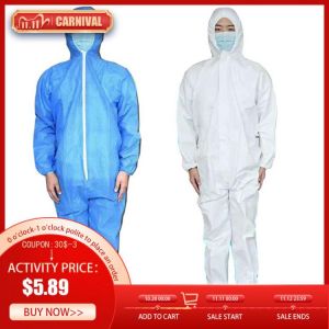 2XReusable Protective suit Coverall Hazmat Anti-Spit liquid splash Protection Clothing Safety Non-woven fabric Anti-virus suit