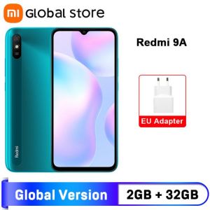 Global Version Xiaomi Redmi 9A Mobile Phone 2GB RAM 32GB ROM MTK Helio G25 Octa Core 6.53" 5000mAh 13MP Camera Smartphone