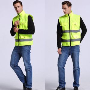 Free shipping L098 reflective safety vest wholesale high visibility motorcycle warning safety vest running cycling waistcoat