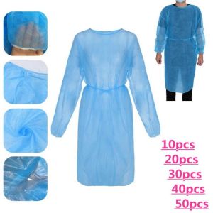 Disposable Protective Clothing, PP isolation Clothing, Waterproof And Splash-Proof Safety Clothing, Laboratory Work Clothes