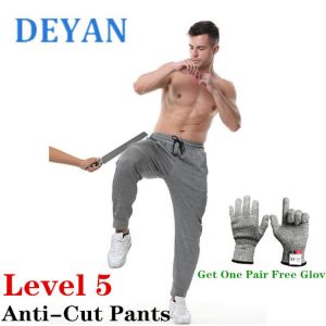 DEYAN Professional Level 5 Anti Cut Pants Men's Anti Stab Work Clothing Outdoor Cut Proof Security Clothes For Self Defense