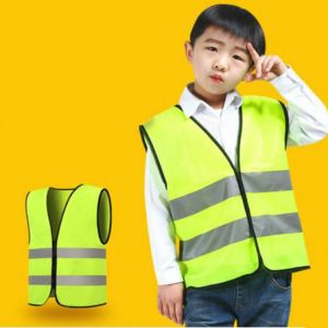 Kids Safety Vest Reflective Clothing Children Protective Vest High Visibility Yellow Fluorescent Safety Vest for School Outdoor
