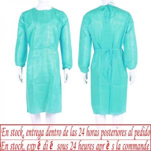 10pcs＆100pcs Disposable isolation suit non-woven safety suit green overalls laboratory protective suit
