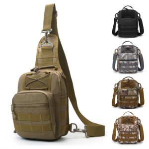 Outdoor Tactical Multifunctional Three-purpose Backpack Camouflage Chest Bag Sports Backpack Small Shoulder Bag Cycling Bag