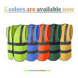 Safety Vest Reflective High Visibility Hi Vis Strip Men Women Work Cycling Runner Surveyor Volunteer Guard Road Construction