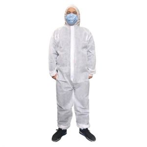 Breathable Dustproof Sanitary Protection Jumpsuit Hazmat Suit Zip Isolation Protective Coveralls Disposable Safety Clothing