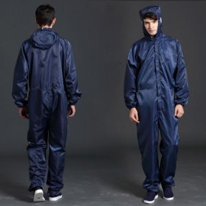 One-piece Coveralls Clean Clothes Hood Cleanroom Garments Clean food Dust-proof Paint Work Clothing Unisex Protective overalls