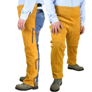 Welding Leather Split Leg Apron Heavy Duty Spark Flame Heat Resistant Safety Welder's Apron Chaps
