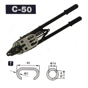 C50 Professional Manual Hog ring plier for Gabion fixing C-Ring NAILER C Nailer Fence connect NAILER